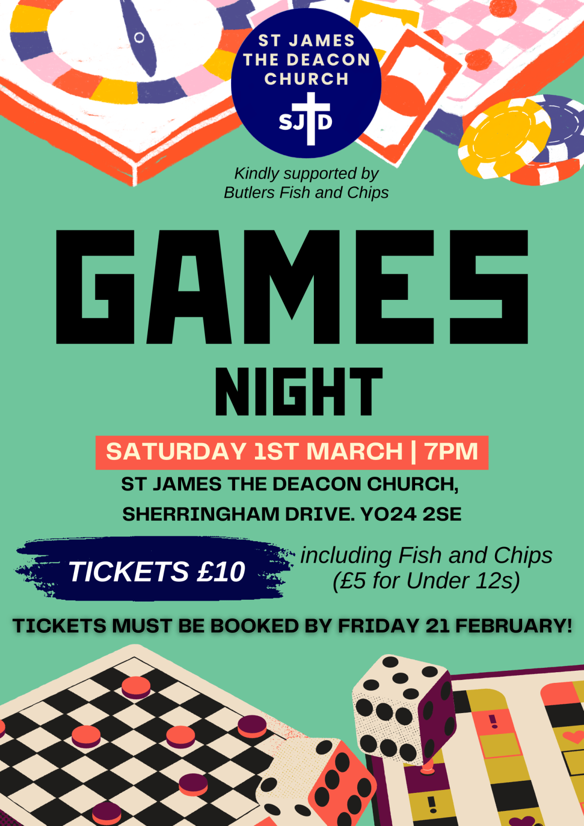 GAMES NIGHT & FISH AND&nbsp;CHIPS!